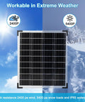 20W 12V Monocrystalline Solar Panel Kit with 10A Controller for RV Boat Car or Trailer waterproof in extreme weather conditions