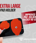 Top Shelf Reusable Electrode Pads For TENS And EMS Units 20 Pack Red Replacement Gel Pads With Flexibility And Rock Solid Adhesive That Truly Hits Different For Daily Relief, featuring extra large pad holder with red gel pads.