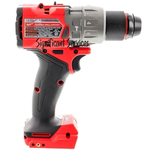 Side view of M18 Fuel Half Inch Hammer Drill Driver With All Metal Chuck And Carbide Teeth, Heavy Duty Cordless Drill for Pros