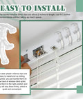 Grab These Top Notch Clear Plastic Valance Clips For Seamless Install On Wood Or Faux Wood Horizontal Blinds Quick Fix Setup And Rock Solid Daily Hold That Stays Put All Year Round. Image showing clear clips fastening window blinds.