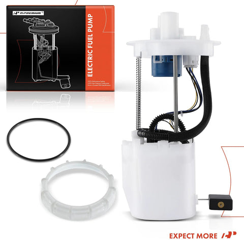 Front view of electric fuel pump module assembly with sending unit and packaging for Acura ILX 2013 2015 and Honda Civic 2012 2015