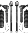 Beefed Up Front Tie Rod Kit With Boots For 1999 2006 Silverado 1500 And Sierra 1500, Includes Inner And Outer Tie Rod Ends