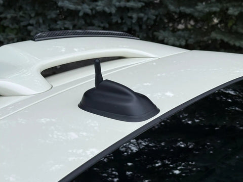 MINI Cooper Stubby Jr Antenna 2 Inch Short Antenna Replacement For 2001 To 2026 Cars installed on vehicle roof