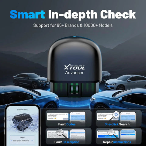 AI Assisted Wireless OBD2 Scanner For iPhone And Android All System Diagnostic Tool With Free Updates No Subscriptions