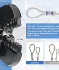 Heavy Duty Wire Rope Crimping Tool With Built In Wire Cutter Four Die Slots From Three Sixty Fourth To One Eighth Inch close-up