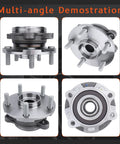 Front Wheel Hub And Bearing Assembly With Abs Sensor Direct Fit For Toyota RAV4 2006-2011, multi-angle view