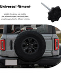 Spare Tire Clamp Bolt Replacement For Cars Universal Fit Hold Down Hardware on SUV rear with black knob