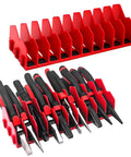 20 Slot Heavy Duty Plastic Tool Organizer Rack Set For Pliers And Cutters 2 Pack With Non Slip Base Expandable Design