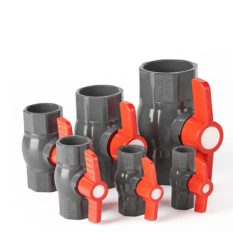 Top Shelf 3/4 Inch SCH80 Pvc Ball Valve With Slip Socket Ends For Zero Hassle Shut Off And Smooth Flow Control Perfect For Backyard Irrigation Pool Plumbing And Diy Setup Heavy Duty 8 Pack in various sizes.