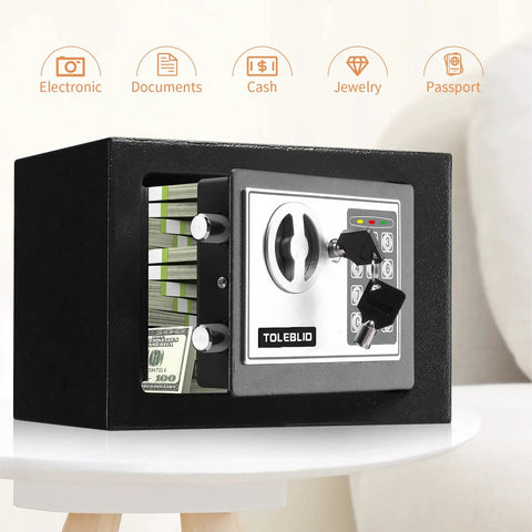Extra Large Heavy Duty Home Safe Fireproof Waterproof Anti Theft Digital Safe Box with cash inside for valuables