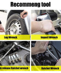 Different wrenches recommended for use with Stripped Bolt Extractor Kit - 18-Piece Socket Set for rusted fasteners.