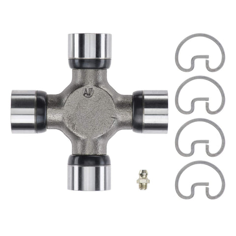 Image of Greaseable Premium Universal Joint 330 with clips and grease fitting for Chevrolet Silverado 1500 and Isuzu NPR trucks.