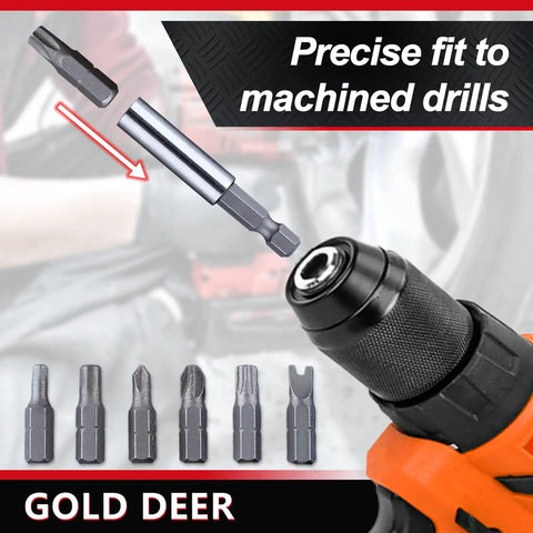 Badass Security Torx Bit Set With Magnetic Extension Holder And L Spanner Tamper Resistant Star Drive Bits Metric Imperial Hex Key Wrench Garage Essentials displayed with hex bits and magnetic extension for drills.