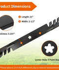 42 Inch Mower Blades For Lawn Tractors Gator Mulching Blades Compatible With Craftsman Husqvarna Poulan Replace 127843 134149