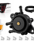 Top Shelf Precision Fuel Pump For Lawn Mower Engine Rolls Smooth Oem Compatible With Briggs Stratton Kohler heavy-duty unit with filter and clips.