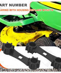 Bearing With Housing Compatible With X300 X300R X304 X305R X310 X320 X324 X340 X360 Tractors Replacement Part M152776, black housing shown