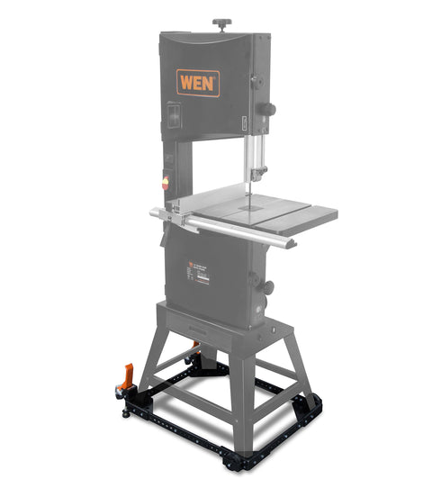 Mobile Base For Saws And Tools, Heavy Duty 500 Pound Capacity, Turns Fixed Machines Into Rolling Workhorses, Adjustable Fit For Square Bases From 11.8 By 11.8 Inches, Ideal For Band Saws, Table Saws, Planers, Drills And More