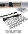 Universal Fit Motorcycle Fairing Bolt Kit With Fasteners Clip Set For Sportbikes, Stainless Steel 304, Rust Resistant, Clean Finish Bodywork Hardware, Includes Screws And Clips For Easy Installation, 195-piece set with storage box