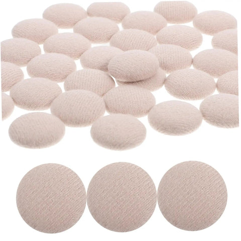 Headliner Tacks for Car Roof Liner Repair Kit, 150 Pcs Set, beige fabric-covered tacks shown in close-up view.