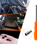 Turn Signal Switch Kit With Installation Tools Direct Fit For 2011 2013 Ford F Series Trucks F150 F250 F350 F450 F550 Easy Swap Replaces SW6874 CBS2141 Includes Exact Replacement BC3Z13K359BA BC3T13K359ADW, showing tools and installation steps.