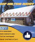 Heavy Duty Water Pipe Heat Tape for Freeze Protection, Roof and Gutter Deicing Cable on snow-covered cabin roof