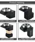 Heavy Duty Cnc Hollow Rotating Table Reducer With Hollow Rotary Actuator Indexing Disc That Swaps Straight For Direct Drive Motor Or Cam Indexer On Circular Positioning Builds Delivers Killer Precision And Zero Lag Gearing Daily, featuring various hollow rotating platforms.