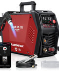 Non HF Blowback Pilot Arc Plasma Cutter 55 Amp With App Control 120V 240V Upgraded LED Display Cuts Rusted And Painted Surfaces