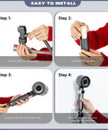 Installation steps for Gray Filtered Shower Head With High Pressure Handheld And Four Removable Spray Modes, 3 Stage Filtration.