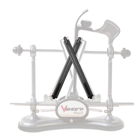 V-Sharp A4 Replacement Hones Fine 1000 Grit for A4 and Classic II Knife Sharpener Systems shown on sharpening system