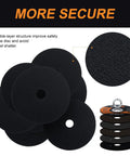3 Inch Cut Off Wheels 25 Pack for Metal and Stainless Steel, 3/8 Inch Arbor, 1/16 Inch Thick shown in a stack and single disc detail