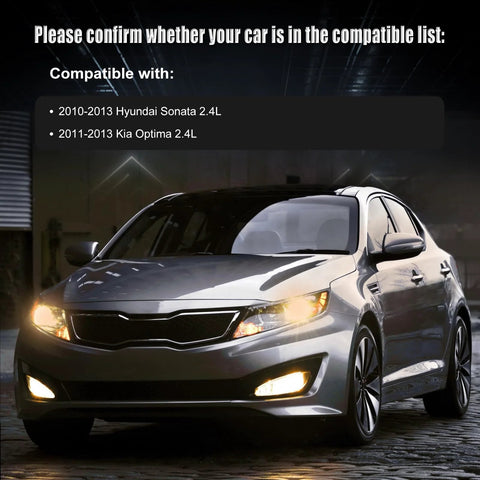 Drop-In High-Output Alternator Replacement For 2010-2013 Hyundai Sonata 2.4L And 2011-2013 Kia Optima 2.4L compatibility check