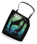 Retro Wing Foil Wingsurfing Tote Bag For Wingboarding Fans Vintage Style Wing Foil Gear Carrier 16x16 inch tote bag