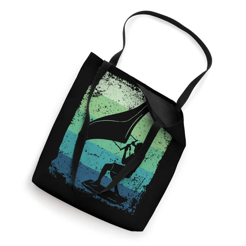 Retro Wing Foil Wingsurfing Tote Bag For Wingboarding Fans Vintage Style Wing Foil Gear Carrier 16x16 inch tote bag