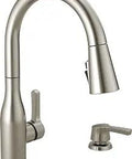 Single-Handle Pull-Down Kitchen Faucet With ShieldSpray Technology And Soap In SpotShield Stainless Finish