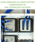 28 Inch In Wall Structured Wiring Enclosure With Screw On Cover, housing network devices and cables, no mess, EN2800