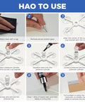 Step-by-step instructions for using Windshield Chip Repair Kit 2 Pack With Fast Cure Resin for quick DIY chip repair.