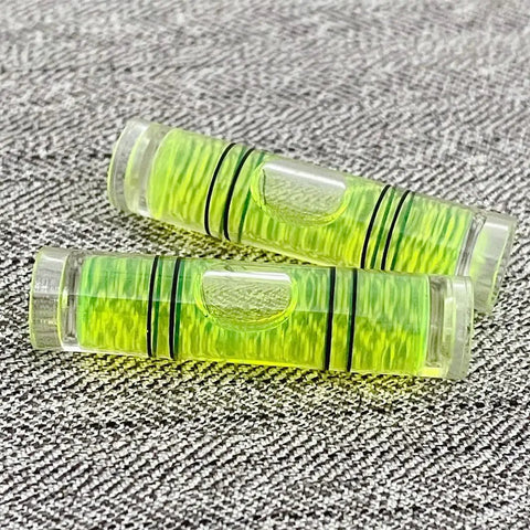 Hella Compact 8 Pack Mini Cylindrical Bubble Spirit Levels 9.5x40mm Straight Shot Layout Tools With Crisp Yellow Vials Super Easy To Read Pocket Size Measuring Gauge For Top Shelf DIY Projects