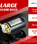 Heavy Duty 12 Volt Portable Oil Transfer Pump features large flow rate of 3.2 GPM, ideal for efficient oil swaps.