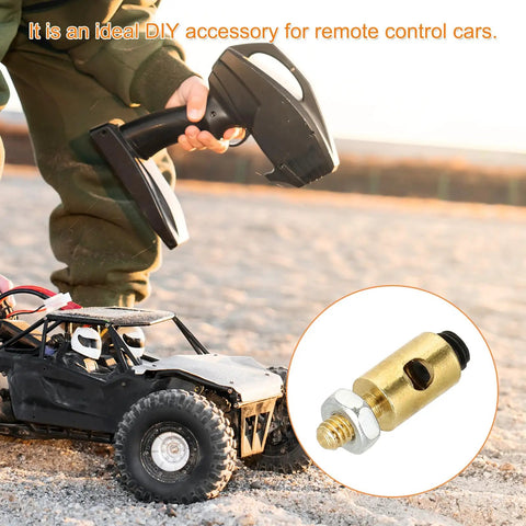 Two Pack Linkage Stoppers For RC Models Adjustable Servo Push Rods With Nuts And Screws D4x2.1mm Connecting Rods For RC Airplane Car And Helicopter Control Boards, gold copper stopper for RC car