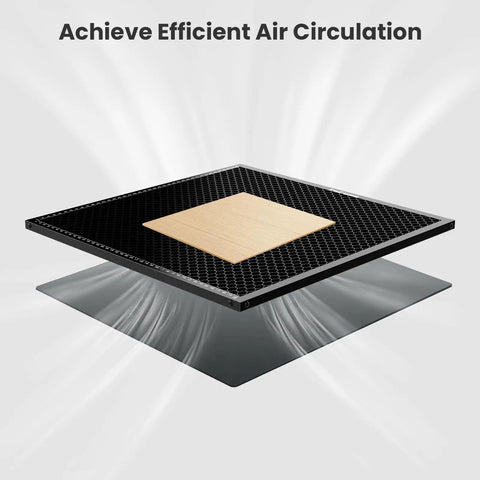 Steel Honeycomb Laser Bed 300x300mm 12x12in With Magnet Hold-Down For Laser Engraver And Cutter Built To Last 325x325x12mm Frame