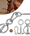 Magnetic Tie Ring For Horses, Safe And Humane Horse Training Equipment With Quick Snap, Stainless Steel Construction