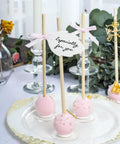 Hassle Free Pack Of Thirty Bamboo Dowel Rods And Wooden Craft Sticks Measuring Quarter Inch By Eight Inches Unfinished Natural Poles with cake pops.