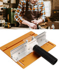 Slick Heavy Duty Aluminum Router Table Insert Plate, Real Deal Precision Lift System For Woodworking Benches with built-in miter guide.