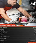 Mechanic installing Engine Water Pump With Gasket For Hyundai Elantra Elantra Coupe Elantra GT Veloster Kona Tucson 2.0L and Kia models