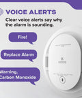 No-Brainer 2-In-1 Smoke And Carbon Monoxide Detector With AA Battery Power, 85 Decibel Alarm, Red LED Indicator, Advanced Sensing For Faster Smoke Detection, Easy Home Safety Upgrade, 9th Edition with voice alerts