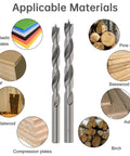 Drill bits for Hidden Brass Barrel Hinges Set With Drill Bit For Wooden Boxes, works with various woods and materials