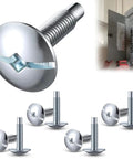 Nine Piece Heavy Duty Electrical Panel Screws For Square D Load Center And Schneider Qo Homeline Cover Mounting Hardware Quick Swap Replacement Bolts silver screws for electrical panel installation.