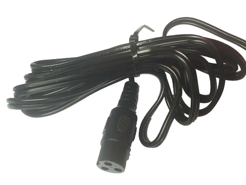 Electric Scooter Battery Charger For E100 E125 E150 Models 24V Lead Acid Battery With 3 Prong Inline Connector cable close-up