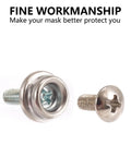 Stainless Steel Helmet Mask Screw Kit For Football Baseball And Ice Hockey Universal Facemask Hardware Set With 6 Screws