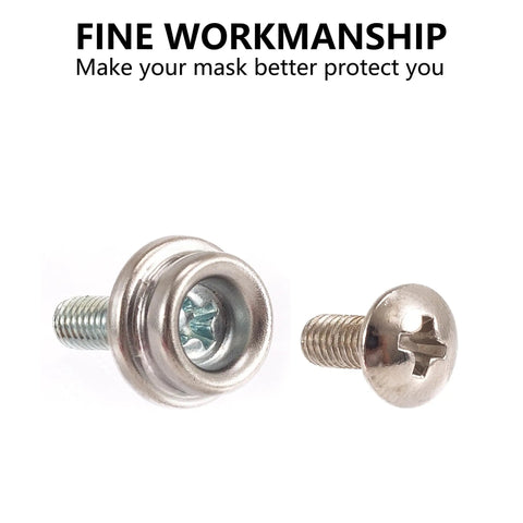 Stainless Steel Helmet Mask Screw Kit For Football Baseball And Ice Hockey Universal Facemask Hardware Set With 6 Screws